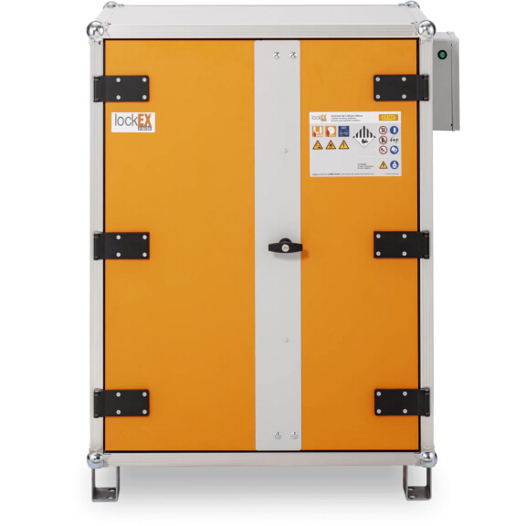 Szafa Do Ładowania Akumulatorów Premium 8/10, Lockex Nóżki Do Sztaplowania 3 Fazy Model 2026 - Z Dodatkową Osłoną Z Blachy