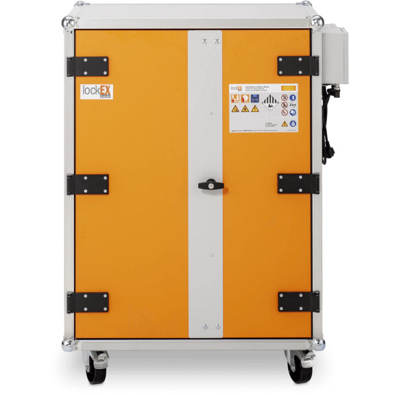 Szafa Do Ładowania Akumulatorów Premium Plus 8/10, Lockex Kółka Do Transportu 1 Faza Model 2026 - Z Dodatkową Osłoną Z Blachy