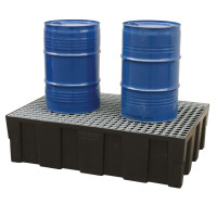 Wanna Wychwytowa Pe Ze Stalową Kratownicą, 120,5 X 80,5 X 33 Cm, 600 L 2 Beczki Powyżej 401 L. Nie Czarny Stal Z Dibt