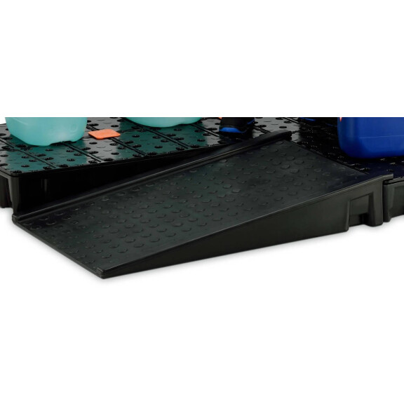 Rampa Do Wanien Ociekowych Cemo Czarny 126 Cm X 80 Cm X 20 Cm