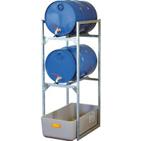 Regał Z Podporami Na Beczki Typ 120 Z Wanną Wychwytową Wanna Grp