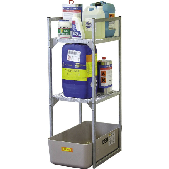 Regał Z Kratownicami Na Małe Pojemniki Typ 120 Z Wanną Wychwytową Wanna Grp