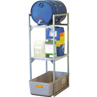 Regał Na Beczkę I Mniejsze Pojemniki Typ 120 Z Wanną Wychwytową Wanna Grp