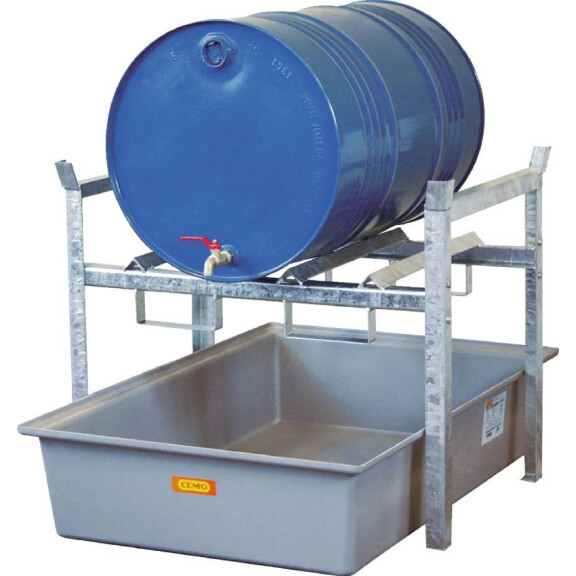 Regał Na Beczki Typ 400 Z Podporą Na 2 Beczki Po 60 L Lub 1 Beczkę Po 200 L Wanna Grp