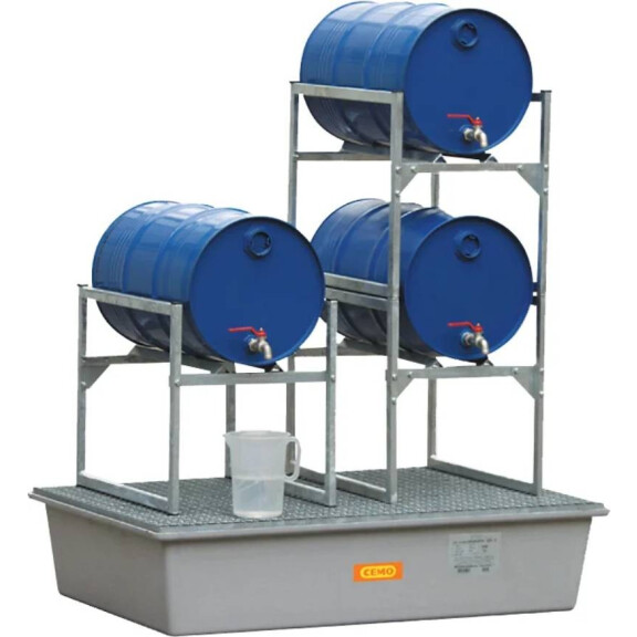 Stojak Na Beczki 60 L Cemo – Stabilny Faßbock, Stal Ocynkowana, Możliwość Sztaplowania