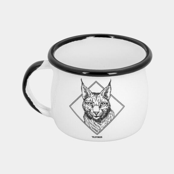 Kubek emaliowany Alpinus Ryś 280 ml 