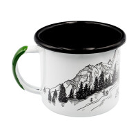 Kubek emaliowany Alpinus niedźwiedź 350 ML 