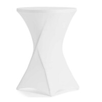 Husă pentru masă de cocktail 80 cm alb | FORGAST FG03821