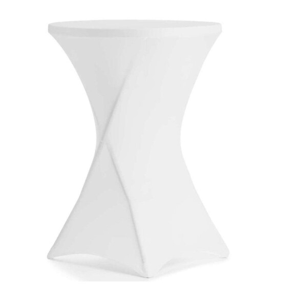 Husă pentru masă de cocktail 80 cm alb | FORGAST FG03821