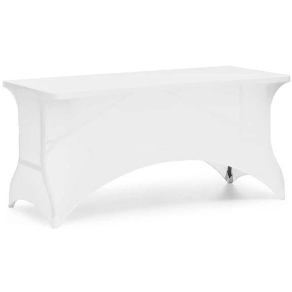 Husă de masă pentru catering183x76 cm alb | FORGAST FG03817