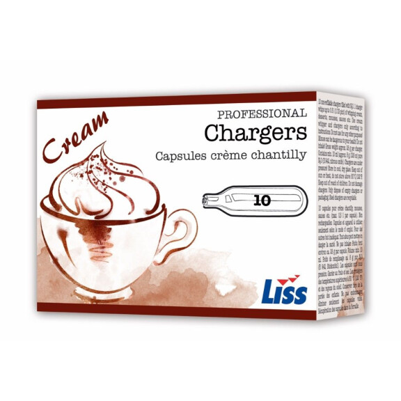 Cartușe pentru sifon pentru frișcă (3x10 bucăți).) | LISS 8g N2Ox30