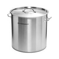 Oală înaltă din oțel inoxidabil cu capac, 6,3 l, diametru 20 cm | FORGAST FG02221A