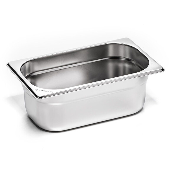 GN Recipient de 1/3 de gabarit. 6,5 cm din oțel inoxidabil | FORGAST FG04306