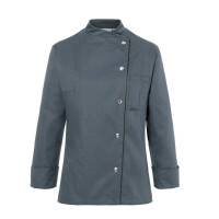 Bluză de bucătar Larissa antracit | KARLOWSKY JF 3-5