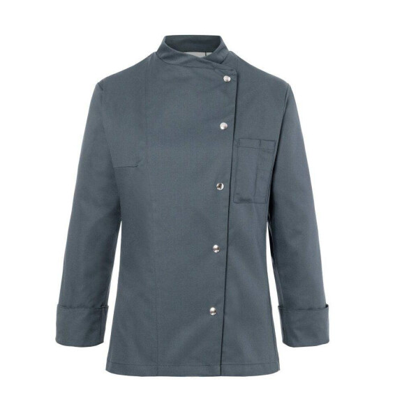 Bluză de bucătar Larissa antracit | KARLOWSKY JF 3-5