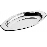Platou oval adânc din oțel 45x23 cm | PINTINOX 509368