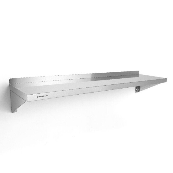 Raft de perete simplu din oțel inoxidabil 120x30 cm | FORGAST FG15001