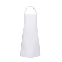 Șorț de bucătar de bază 75 x 90 cm cu cataramă alb | KARLOWSKY BLS 4-3-Stck