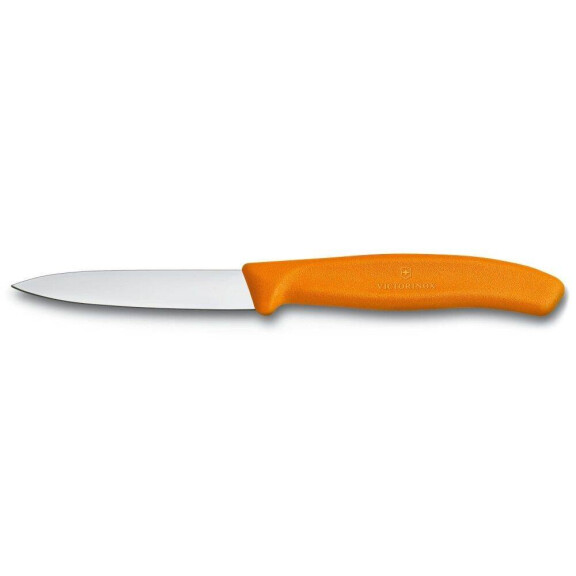 Cuțit de legume Swiss Classic portocaliu lung. lame 8 cm | VICTORINOX 6.7606.L119