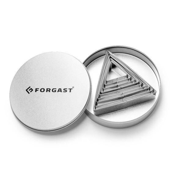Set de forme de decupare - triunghi - kpl.9 bucăți | FORGAST FG11014