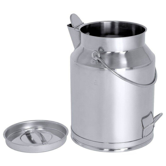 Cutie din oțel inoxidabil cu capac și pâlnie 20 l | CONTACTO 3033/020