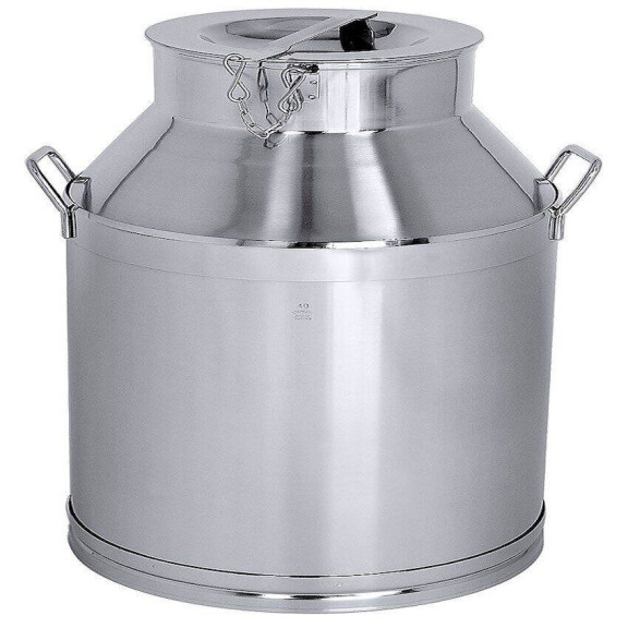 Vas cu capac 50 l, oțel inoxidabil | CONTACTO 3010/050