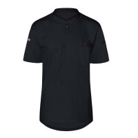 Cămașă de bucătar cu mânecă scurtă neagră | KARLOWSKY TM 5-1
