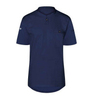Cămașă de bucătar cu mânecă scurtă de performanță navy | KARLOWSKY TM 5-10