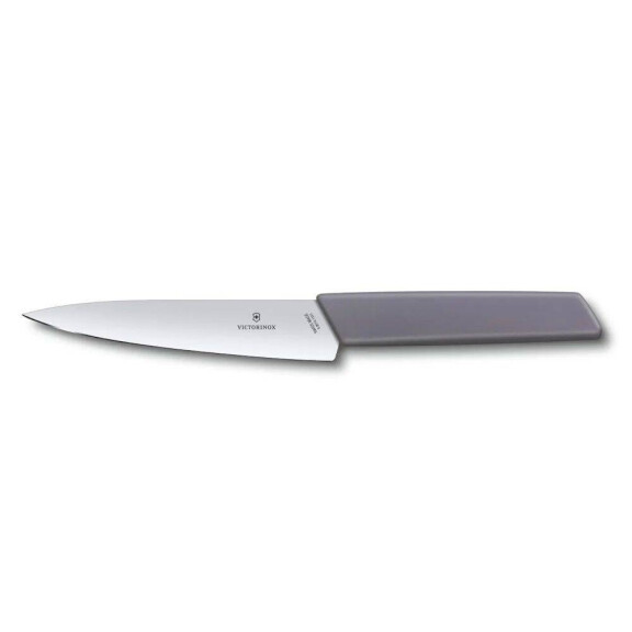 Cuțit de bucătărie Swiss Modern violet lung. lame 15 cm | VICTORINOX 6.9016.1521B