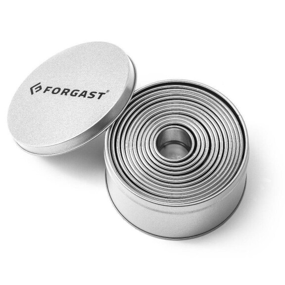 Set de forme de tăiere rotunde - kpl.12 bucăți | FORGAST FG11235