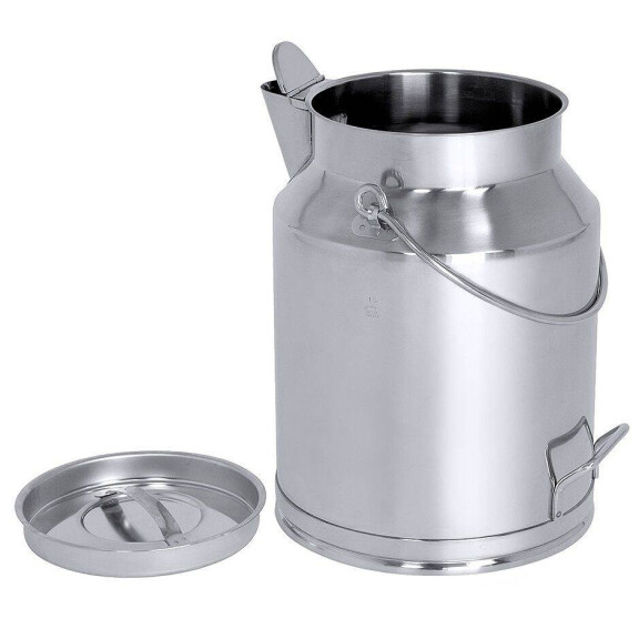 Bulă cu capac și pâlnie din oțel inoxidabil 10 l | CONTACTO 3033/010