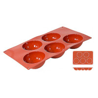 Forma de copt din silicon, diametru emisfere. 8 cm | CONTACTO 6630/085