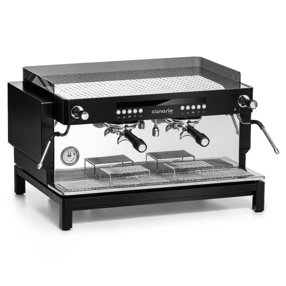 Aparat automat de cafea cu 2 grupuri, negru | CANARIO CAFE CC031
