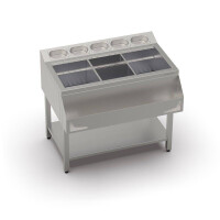 Stație cocktail 5x GN 1/9 | FORGAST FG15416