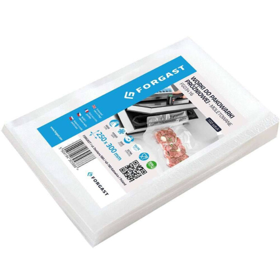 Saci de ambalare în vid, zimțați 30x25 cm - 100 bucăți. | FORGAST FG03416
