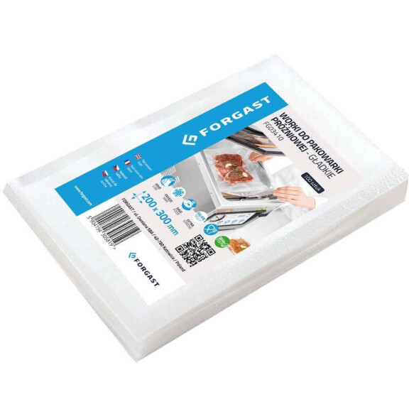 Saci de ambalare în vid, netezi 20x30 cm - 100 bucăți. | FORGAST FG03410