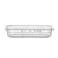 GN Recipient de 1/3 de gabarit. 6,5 cm în polipropilenă HACCP | HENDI 880289