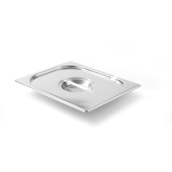 Capac din oțel pentru GN 1/2 KITCHEN LINE cu decupaj pentru polonic HENDI 806937