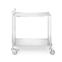 Carucior pentru chelneri cu 2 rafturi din inox | HENDI 816691