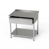 Masă de lucru din oțel inoxidabil cu sertar 50x70x85 cm | FORGAST