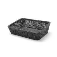 Coș dreptunghiular înclinat negru HENDI 426678