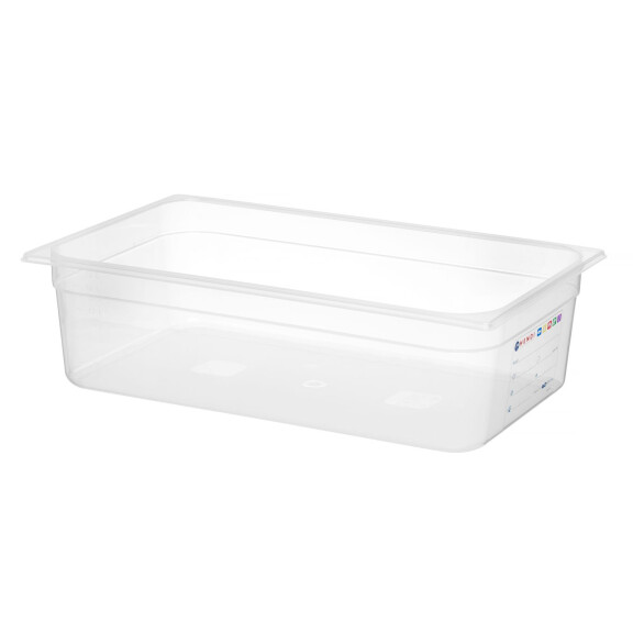 GN container 1/1 adâncime. 15 cm în polipropilenă HACCP HENDI 880067