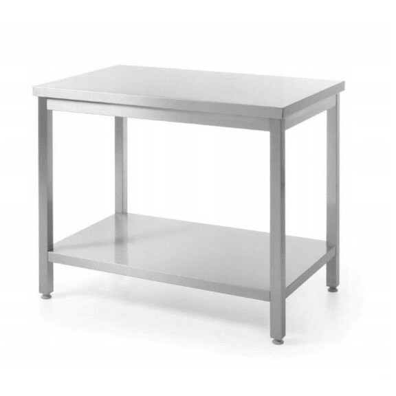 Masă de lucru centrală cu raft HENDI 811559