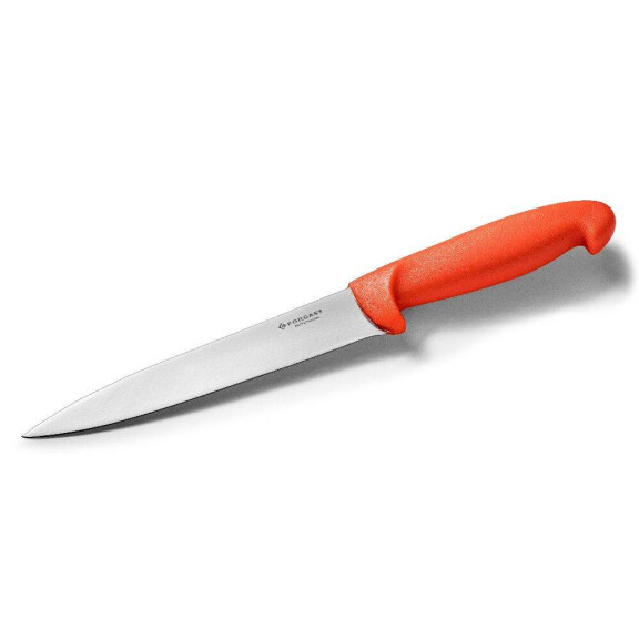 HACCP bucătărie cuțit roșu lung. 18 cm | FORGAST FG01841