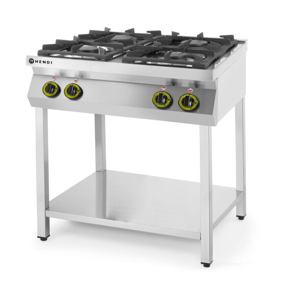 Bucătărie pe gaz cu 4 arzătoare pe o bază deschisă HENDI 227589