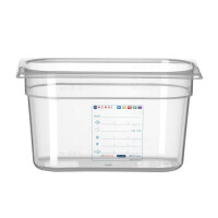 Recipient GN 1/4 adâncime. 15 cm în polipropilenă HACCP | HENDI 880364
