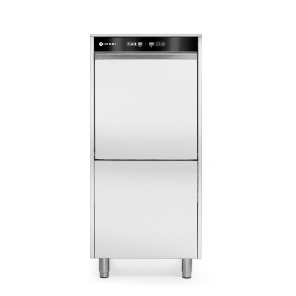 Mașină de spălat vase pentru tăvi și farfurii 50x60 cu dozator de detergent și pompă de scurgere | HENDI 236574