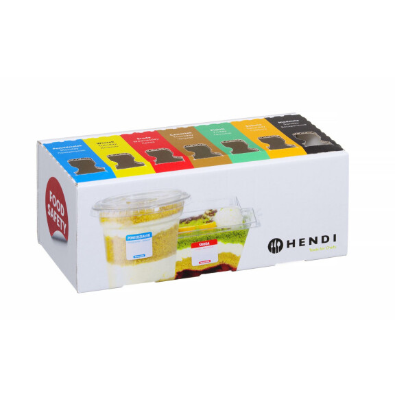 Set de etichete pentru siguranța alimentelor cu distribuitor | HENDI 850305