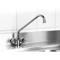 Mixer pentru chiuvetă montat pe perete HENDI 970508