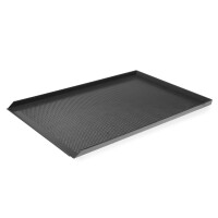 Tavă de copt perforată din aluminiu cu silicon - 60x40 cm | HENDI 808221
